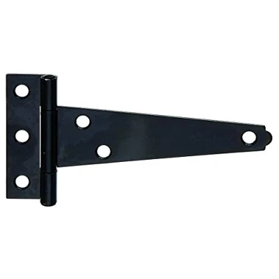 Image of Rolled Box Hinge with Riveted Pin Band: 100 mm/Scharnier: 60 mm / 25 STK. schwarzer Tauchlack