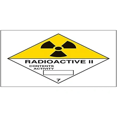 Image of V Safety Hazard diamond Radioactive II 200x200mm Magnetic Sign