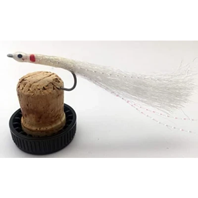 Image of BestCity Fly Fishing White Sand Eels/Sandeels Sizes 2 &amp; 2/0 Pack of 10