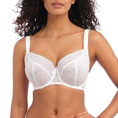 Image of Freya Women&#039;s Fancies Underwire Balcony K Cup Bra Plunge, Natural Beige, 38GG US