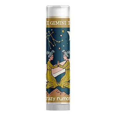 Image of Crazy Rumors Gemini (Air Blend) Zodiac Soothing Lip Balm Stick for Dry Lips, 100% Natural and Vegan 4g