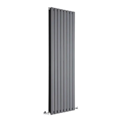 Image of Alpha Modern Anthracite Vertical Column Double Flat Panel Radiator 1600mm x 560mm Milano