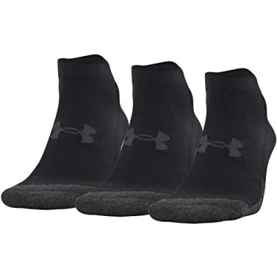 Image of Under Armour Women&#039;s Performance Tech Low Cut Socks, Multipairs, Black (3 Pairs), M (Pack of 3)