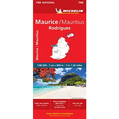 Image of Maurice (Mauritius) Michelin National Map 740: Rodrigues (Michelin Maps, 740)