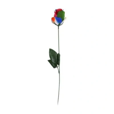 Image of Eurowrap Rainbow Rose Artificial Flower 45cm