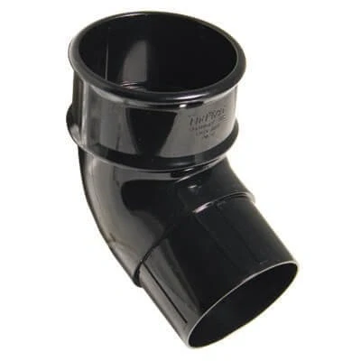 Image of FloPlast 68mm Round 112&#039; Offset Bend Black