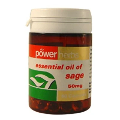 Image of Power Health 50mg Sage Oil Pack of 60 Capsules