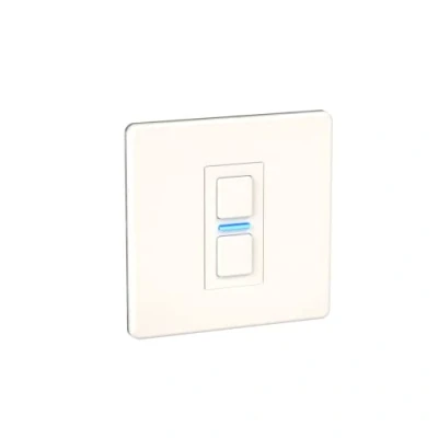 Image of Lightwave LP21WHMK2 Smart Dimmer with Energy Monitoring, 1 Gang, White Metal Works Alexa, Google Assistant, HomeKit. iOS &amp; Android Compatible