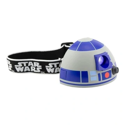 Image of Paladone Star Wars R2 D2 Head Torch Flashlight Kids Headlamp for Outdoors and Reading Light