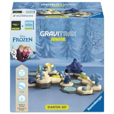 Image of Ravensburger Gravitrax Junior Starter Set La Reine Des Neiges Jeu de construction STEM Circuits billes 71 pieces 3 ans 73385