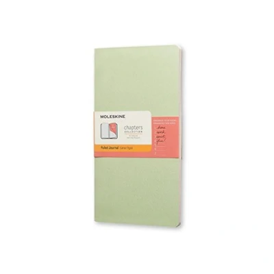 Image of Moleskine Chapters Journal Mist Green Slim Large Ruled