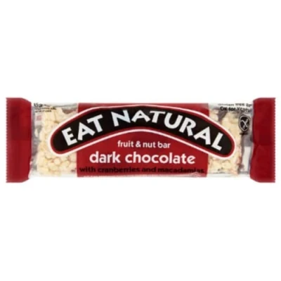 Image of Eat Natural Fruit &amp; Nut Bar Dark Chocolate with Cranberries and Macadamias 45g x Case of 12