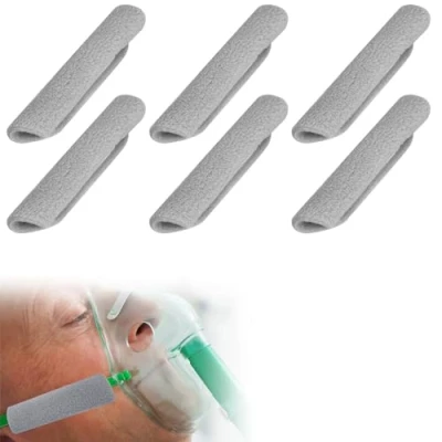 Image of CPAP Headgear Strap Covers Face Cushion Universal Reusable 6 Pack Comfort Pads for Reducing Indentation Red Marks