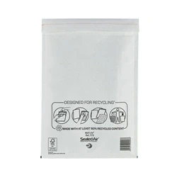Image of Mail Lite Bubble Postal Bag White F3 220x330 Pack of 50 101098084