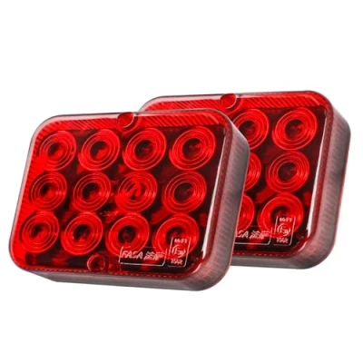 Image of Yuanjoy 12V Red LED Rear Fog Light for Trailers with E Approval, Caravans/RVs/Trucks/Trailers/Cars/LED Trailer Lights