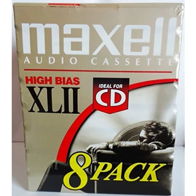 Image of MAXELL XLII AUDIO CASSETTES 8 PACK 90 Minute High Bias