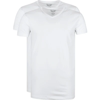 Image of PME Legend Basic T shirt 2 Pack V Neck White size XXL