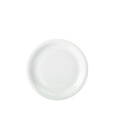 Image of Genware NEV 160322 Royal Narrow Rim Plate, 22 cm (Pack of 6)