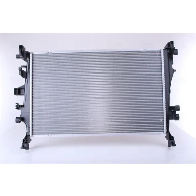 Image of R14861 Engine radiator NISSENS 606447 Aluminium 620mm 389mm 16mm with gaskets/seals without expansion tank, frame Brazed cooling fins