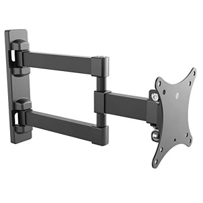 Image of RICOO Monitor Mount Tilt Swivel S7711 Wall Bracket Universal LED Curved QLED QE LCD Riser Flexible Office Adjustable Arm Mounting System 13&quot; 27&quot; Inch VESA 75x75 100x100 Black