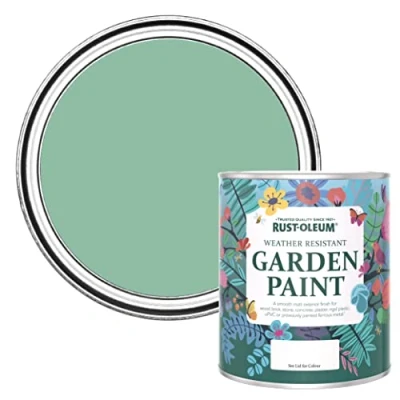 Image of Rust Oleum Green Mould Resistant Garden Paint in Matt Finish Wanderlust 750ml