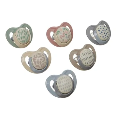 Image of Vital Baby Soothe Airflow Dummies 0 6m+ 6pk, Symmetrical Teat, Skin Friendly, Day &amp; Night Soothers, Steriliser Box, EarthSmart Biodegradable, BPA Free