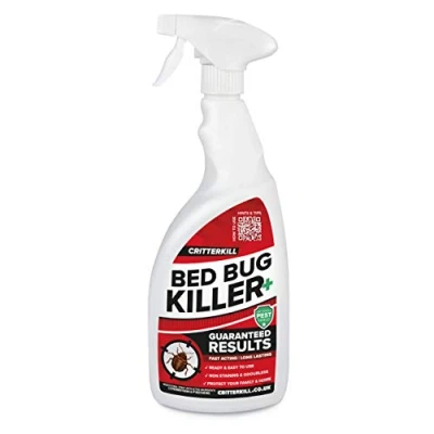 Image of CritterKill Professional Bed Bug Killer Spray Guaranteed Results Used by Pest Controllers for Bedbug Infestations 1L