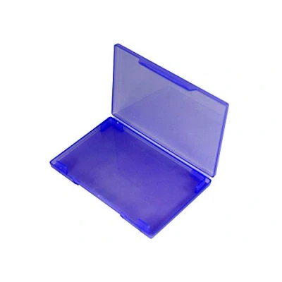 Image of WestonBoxes Plastic Business Card Pocket Wallet for 10 15 Cards or 2 3 Debit Credit (Purple, 5 Pack)