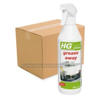 Image of Case of 6 x HG Grease Away Kitchen Degreaser Spray 500ml