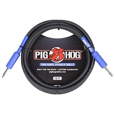 Image of Pig Hog PHSC10 High Performance 14 Gauge 9.2mm 1/4&quot; Speaker Cable, 10 Feet