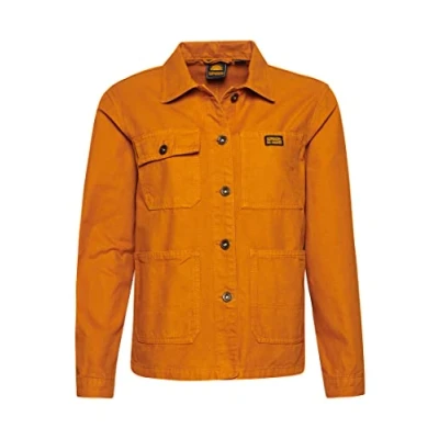 Image of Superdry Women&#039;s Vintage Chore Jacket, Pumpkin Spice Brown, UK 10