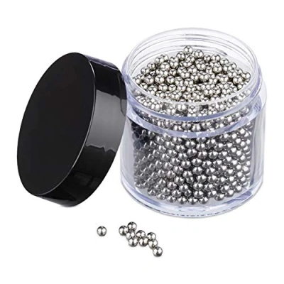 Image of Relaxdays Cleaning Beads Set, 1000 Pieces, Stainless Steel, Carafes, Bottles, Decanters &amp; Vases, Remove Stains, Silver