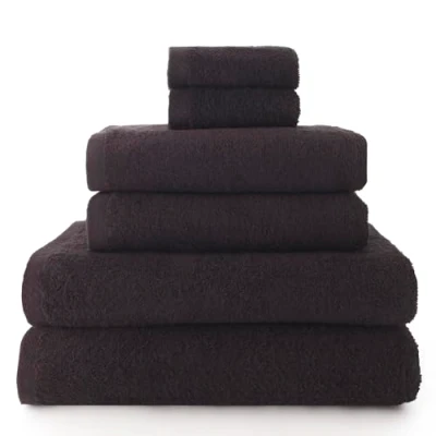 Image of Top Towels Pack of 2 Hand and Bath or Shower 100% Cotton 500 g/m2