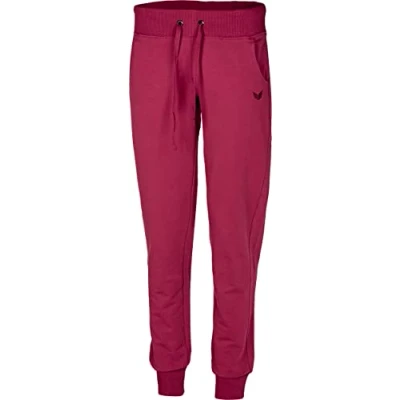 Image of Erima Women&#039;s Tracksuit Bottoms Sweatpants with Cuff, Bordeaux, 46