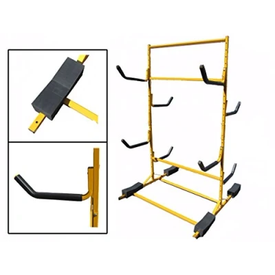 Image of Storage Rack for Canoes Sups Kayaks Free Standing Holds 6 Watersport Items