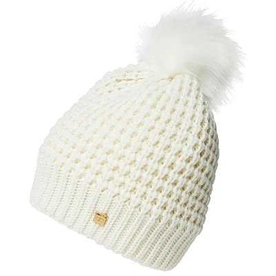 Image of Helly Hansen Women&#039;s W Snowfall Beanie Hat, White, STD