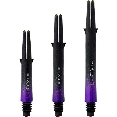 Image of Lstyle Two Tone Carbon Dart Shaft Extra Durable and Strong Purple 190 Short Length