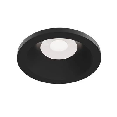 Image of Maytoni recessed ceiling light Zoom, black, Ø 8.5 cm aluminium IP65