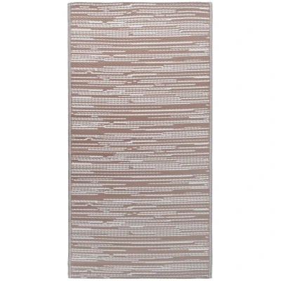 Image of vidaXL Outdoor Carpet ARAKIL Brown 120x180 cm PP