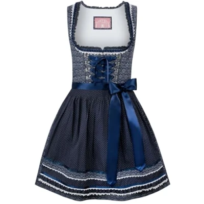Image of Stockerpoint Women&#039;s Dirndl Kim Special Occasion Dress, darkblue, UK 4