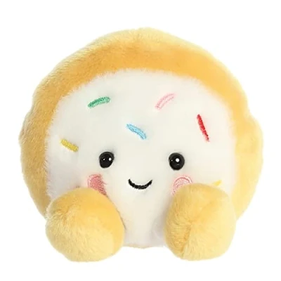 Image of Aurora Adorable Palm Pals Crumble Cookie Stuffed Animal Pocket Sized Fun On The Go Play Brown 5 Inches
