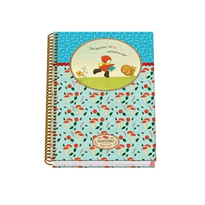 Image of Hardcover A5 Spiral Notebook 100 sheets Santoro Poppi Loves Catch Me