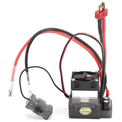 Image of RC Brushed ESC,RC Two‑Way ESC 320A Brush with Brake Cooling Fan for Vehicle Ship Model