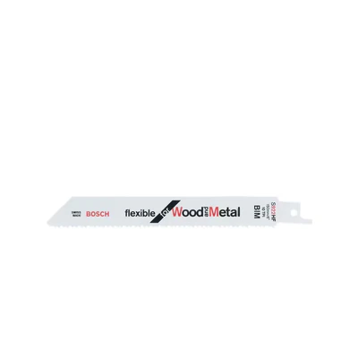 Image of Bosch Professional 2608656016 S922HF Saber Saw Blade Flexible for Wood/Metal, 21.7cm x 1.1cm 4.2cm, Blue, Pack of 5