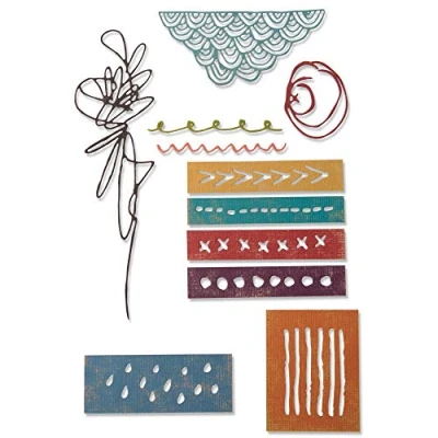 Image of Sizzix Thinlits Die Set 24 Pack664435, Happy Hour by Tim Holtz, Paper, Multicolour, One Size