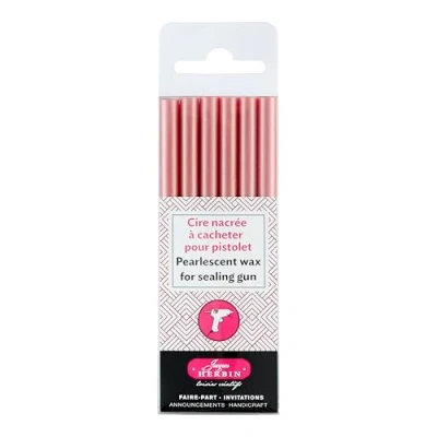 Image of Herbin 35960T Pack of 6 sticks special wax for Guns, Antique Rose