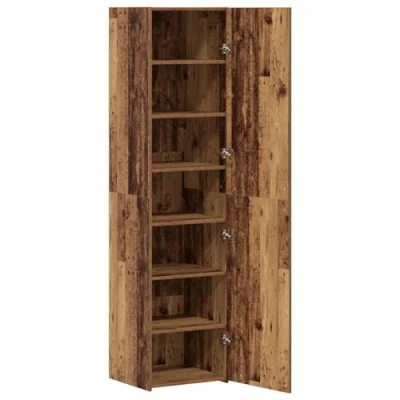 Image of vidaXL Highboard Old Wood 45x42.5x185 cm Engineered