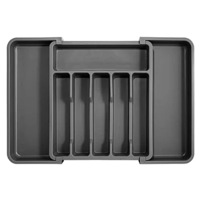 Image of Almineez 8 Cutlery Drawer Organiser Expandable Kitchen Organiser, Adjustable Tray, Utensil Tidy for Forks, Knives, Multipurpose Divider
