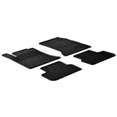 Image of Gledring GL 0327 Rubber Car Mat Set Black