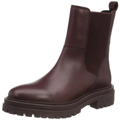 Image of Geox Women&#039;s D Iridea Ankle Boot, Wine Red, 7 UK